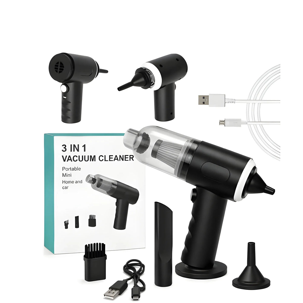 Onyx Essential Plastic 3-In-1 Vacuum Cleaner