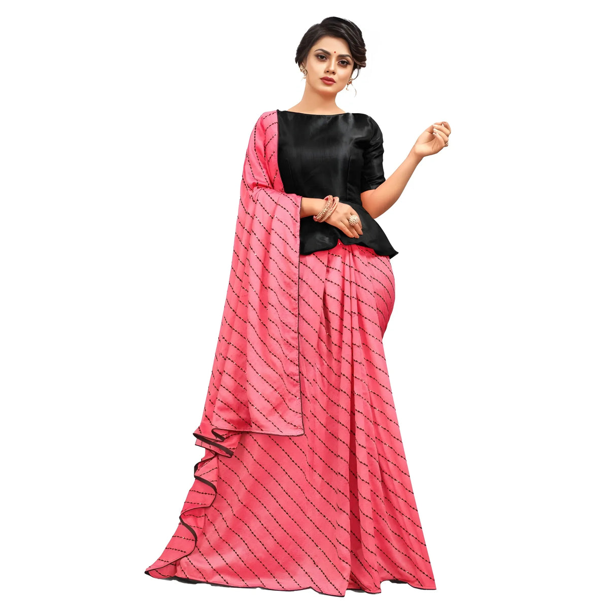 Women's Vichitra Saree With Blouse (gajari, 5 6 Mtrs) | Women Signature Collection