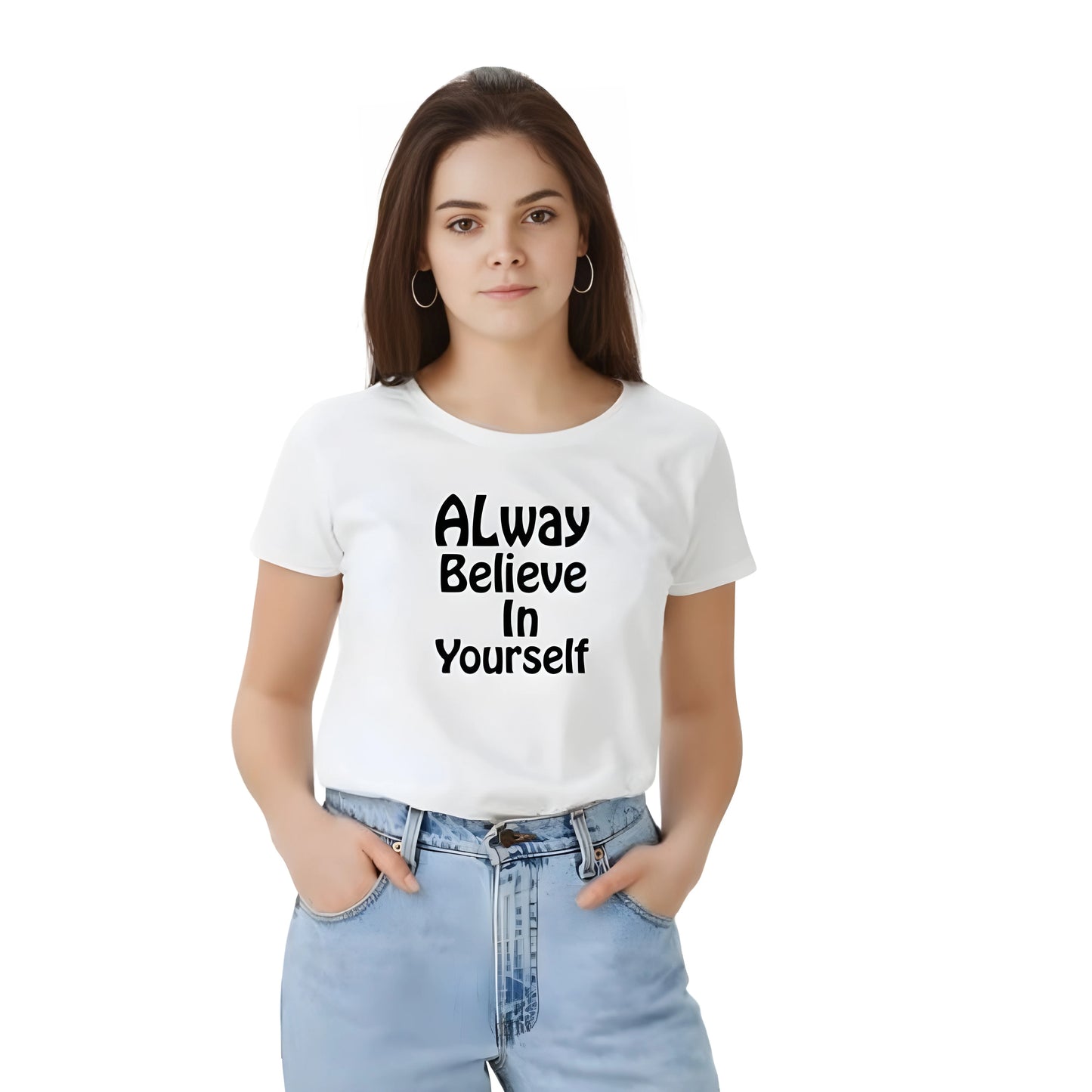 Azura Solid Printed T-Shirt