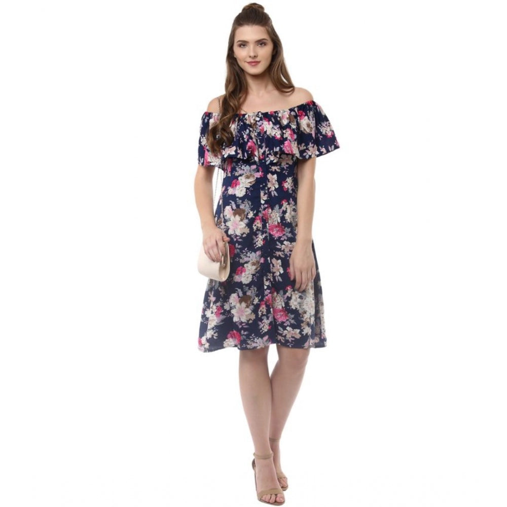 Navy Dress - Navura