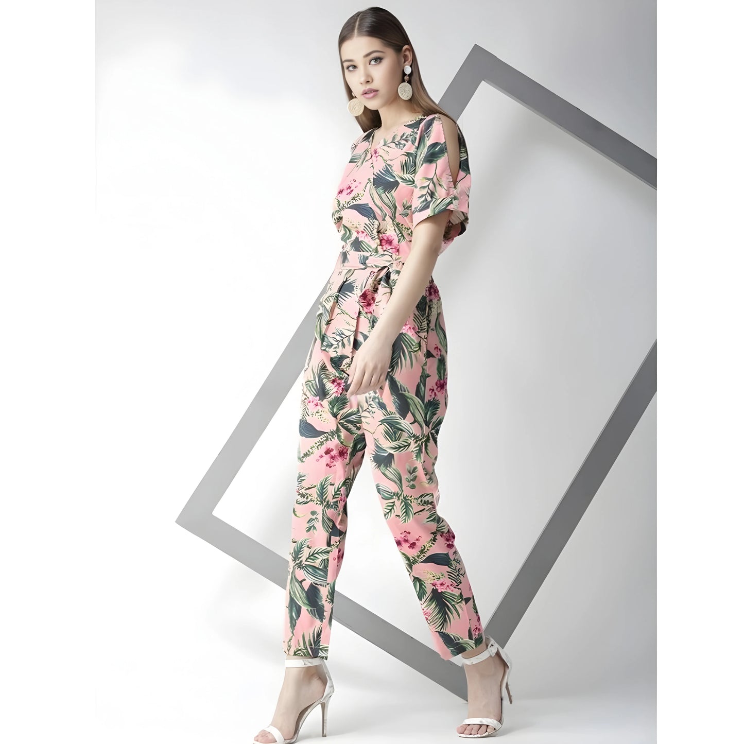 Mauve Floral Jumpsuit