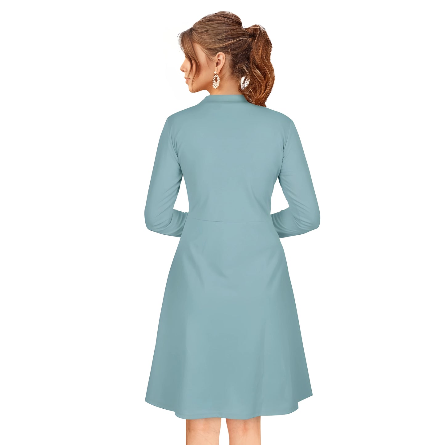Moss Solid Dress