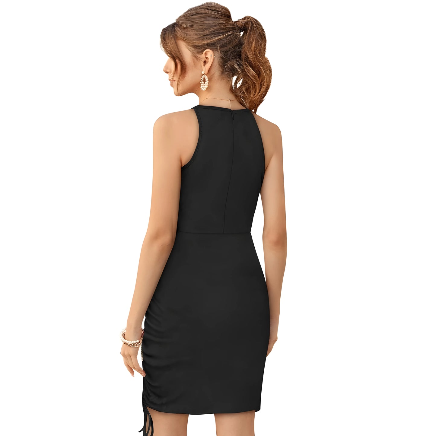 Velora Solid Dress