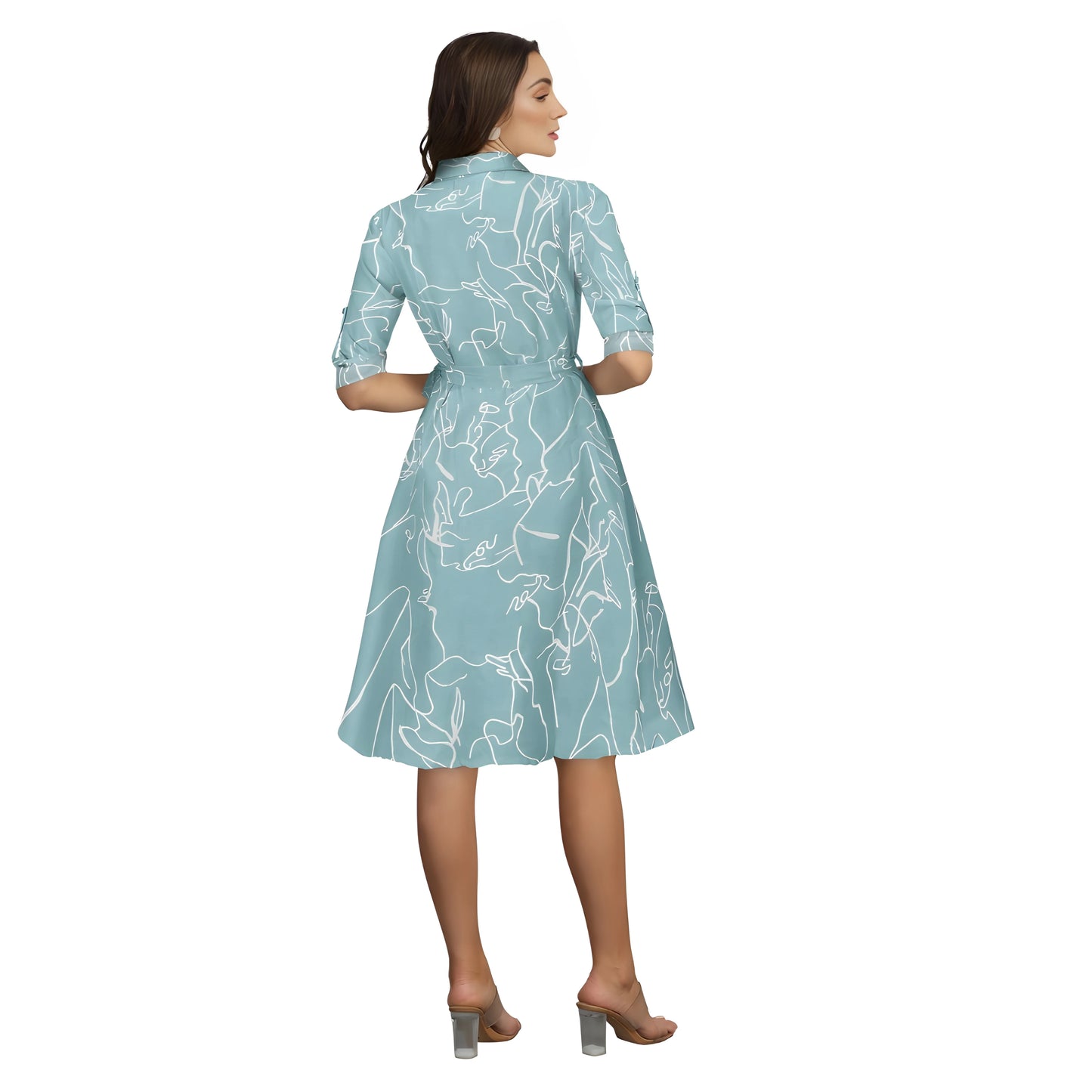 Delia Printed Dress