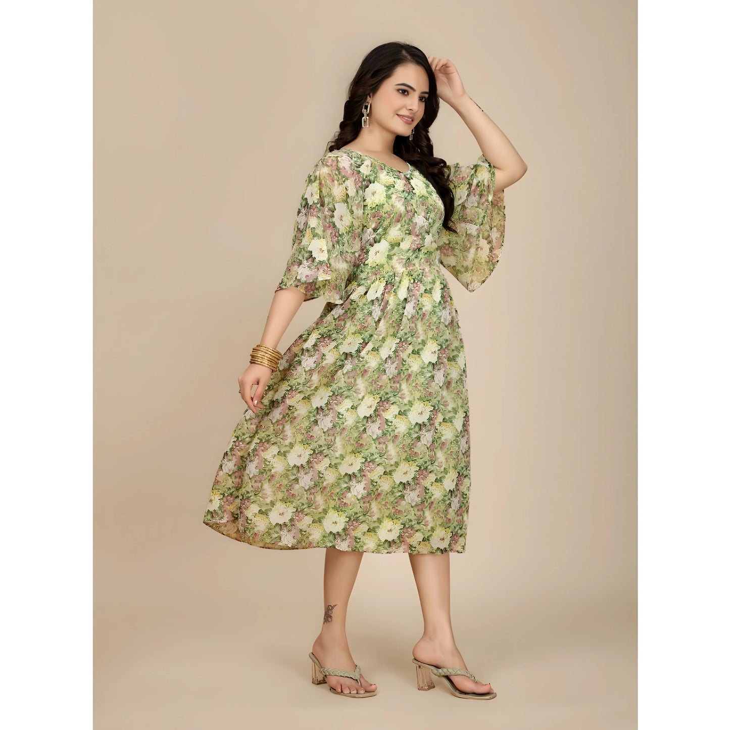 Emilia Printed Dress