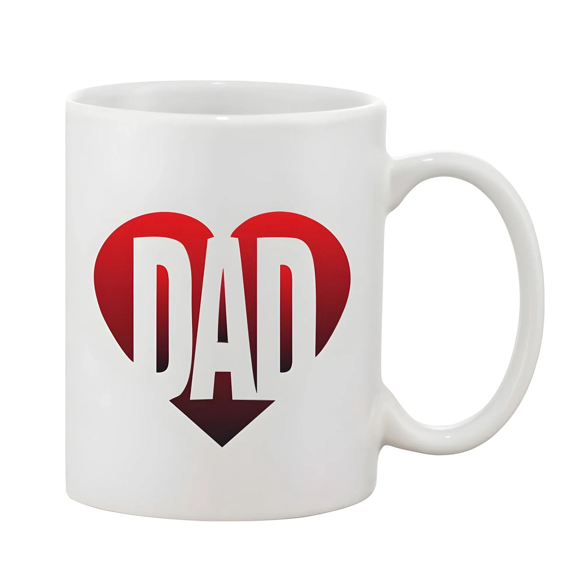 Printed Ceramic Coffee Mug - 1 Pieces, White, 11oz