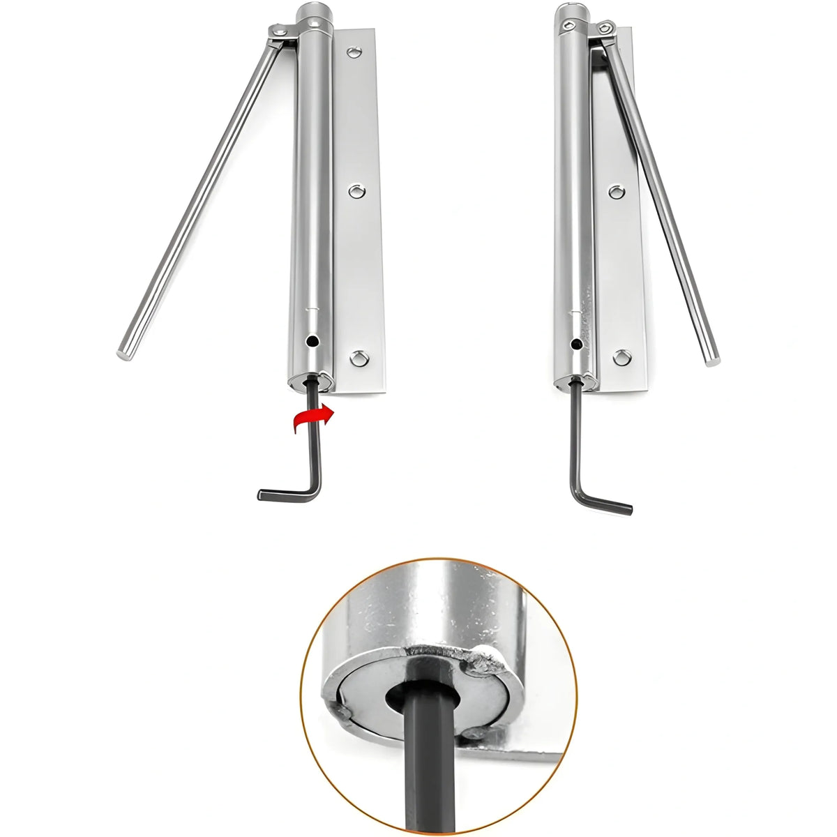 Sterling Essential Automatic Door Closer Hinge Lock