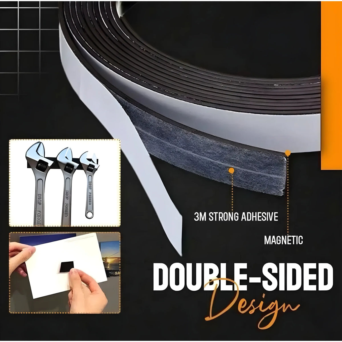 Onyx Essential Silicone Magnetic Tape 2CM*3Mtr