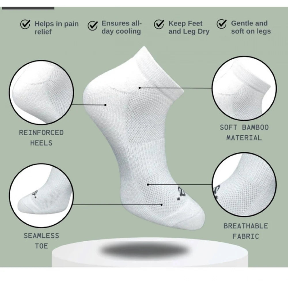 3_Pair Set Unisex Casual Cotton Printed Low Cut Socks (Multicolor)