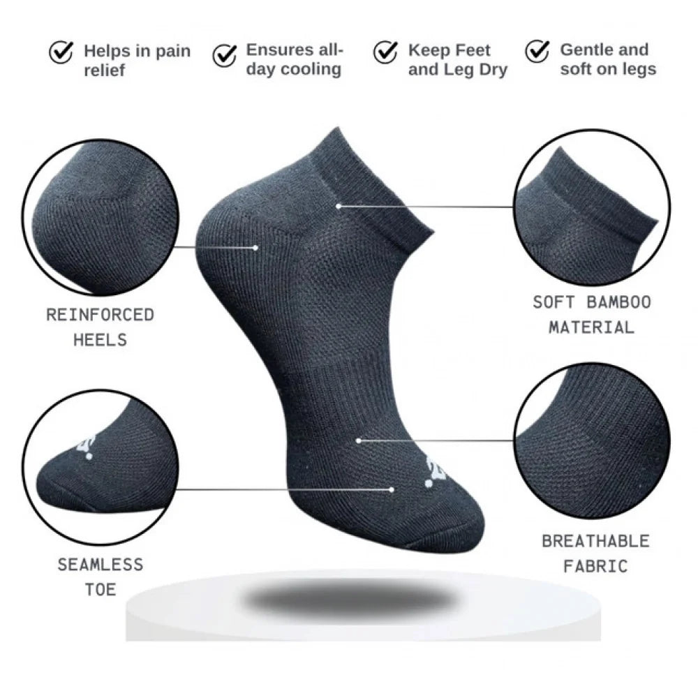 3_Pair Set Unisex Casual Cotton Printed Low Cut Socks (Multicolor)