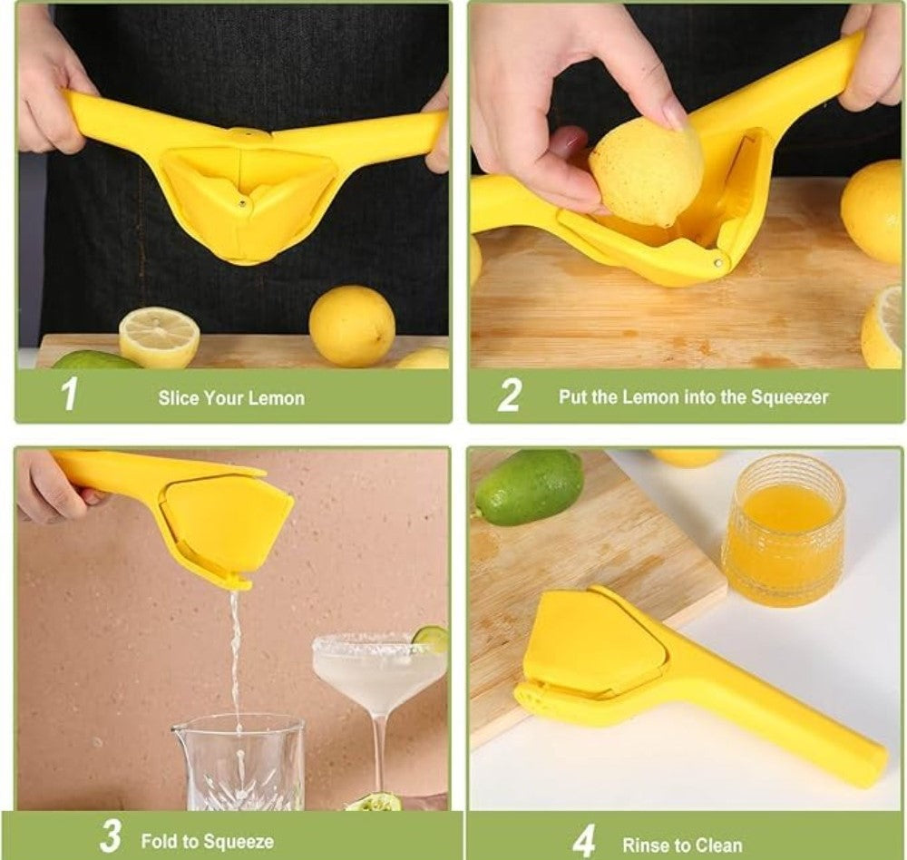 Plastic Lemon Squeezer (Yellow)