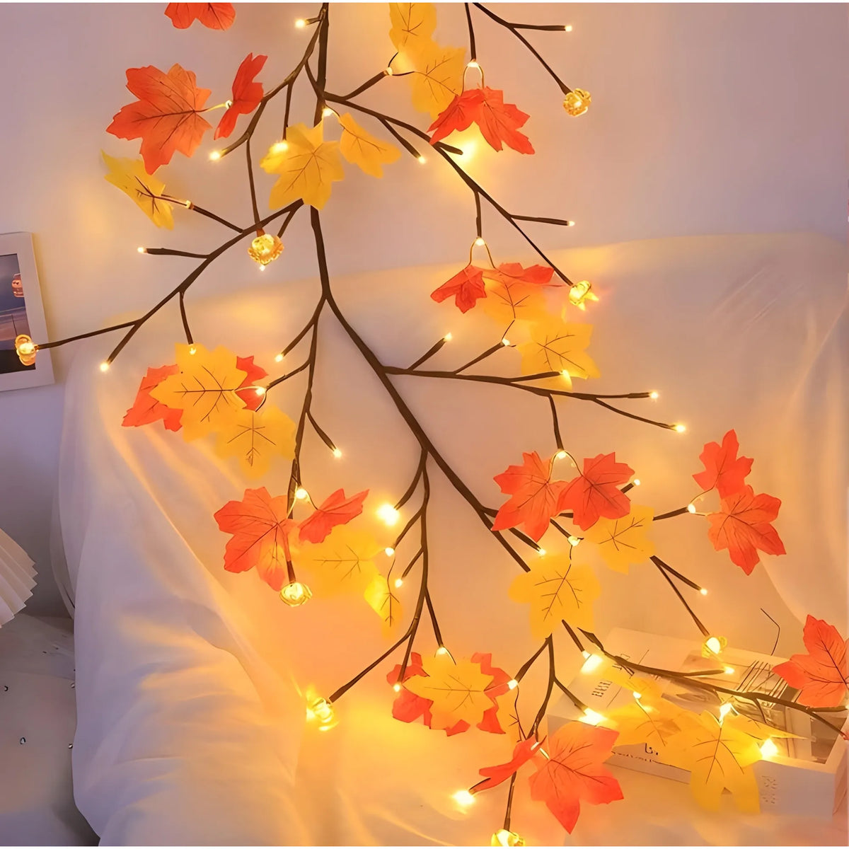 Prism Essential Plastic-Copper Maple Leaf Tree Light