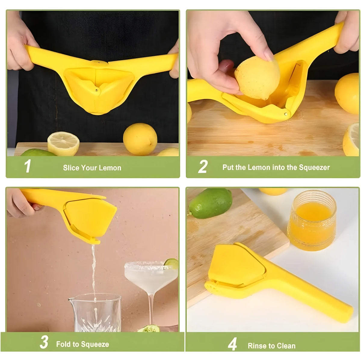 Saffron Essential Plastic Lemon Squeezer