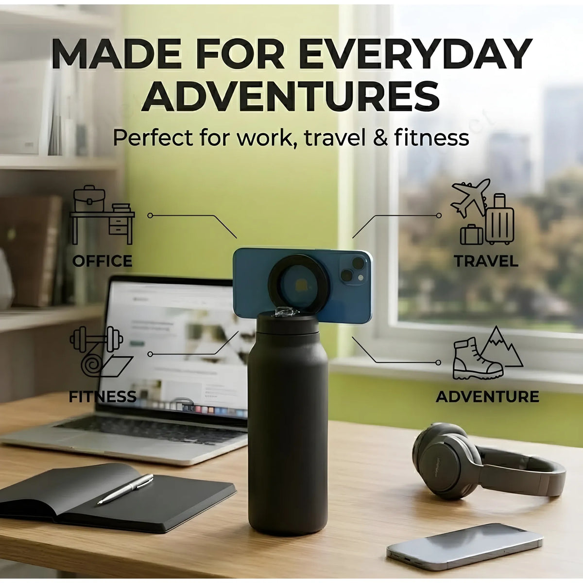 Onyx Essential Stainless Steel Magsafe Water Bottle