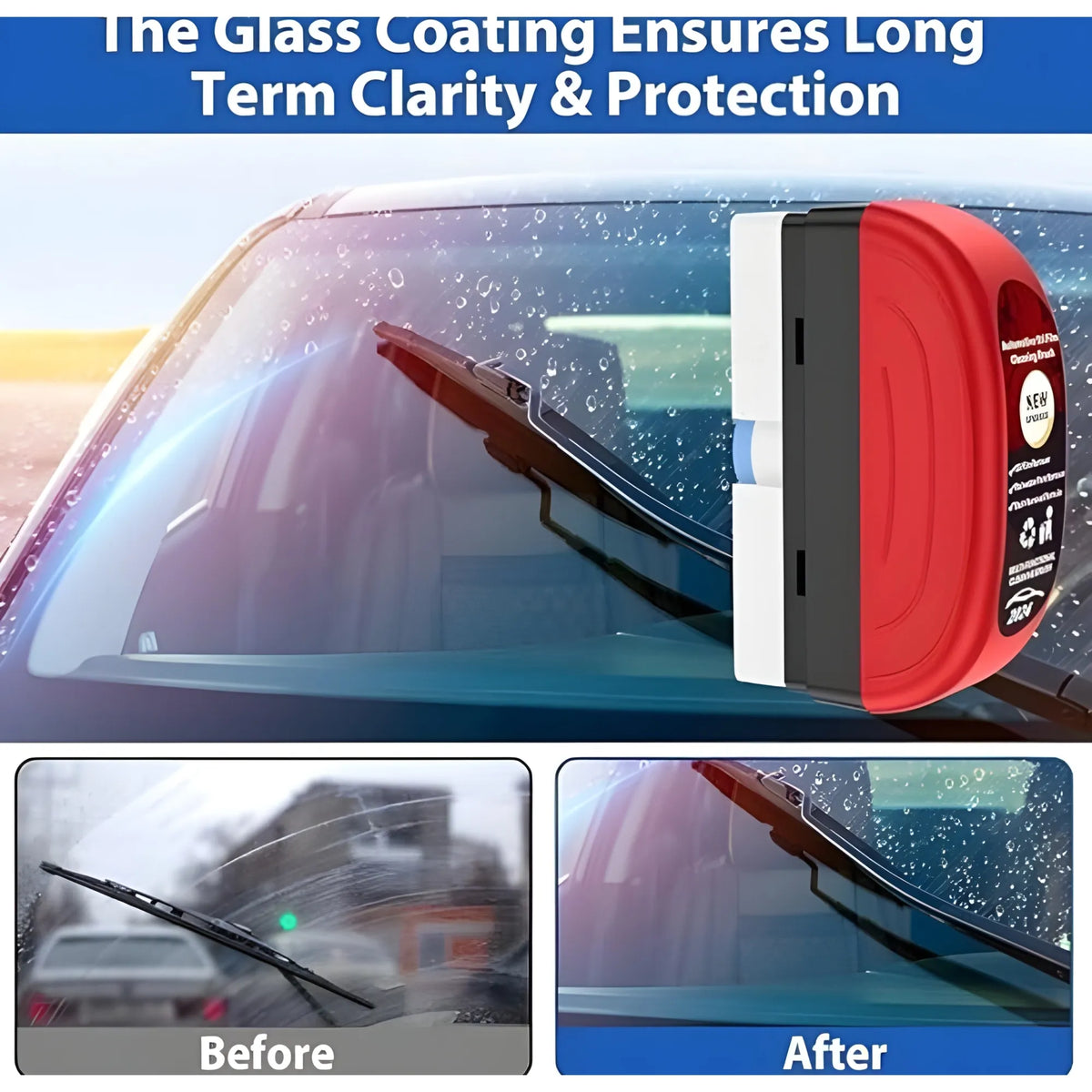 Onyx Essential Pack of 2 Automotive Oil Film Cleaning Brush