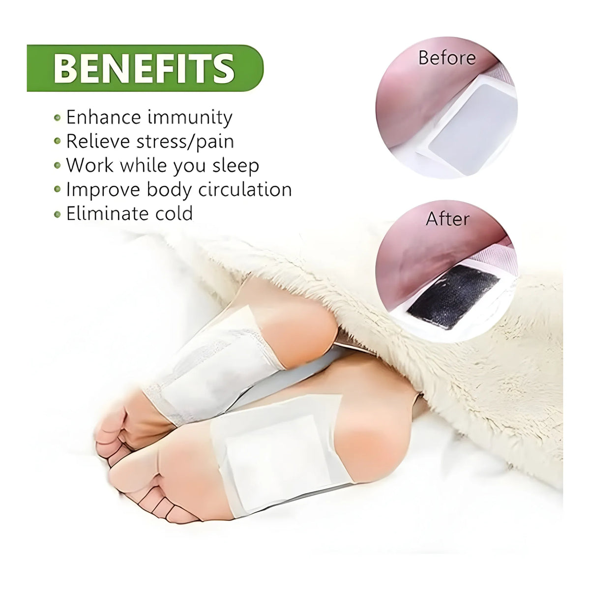 Pearl Essential Cotton Detox Patch 10 Pieces Set