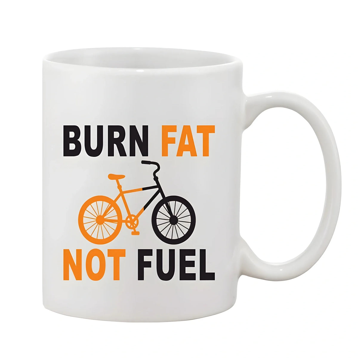Printed Ceramic Coffee Mug - 1 Pieces, White, 11oz