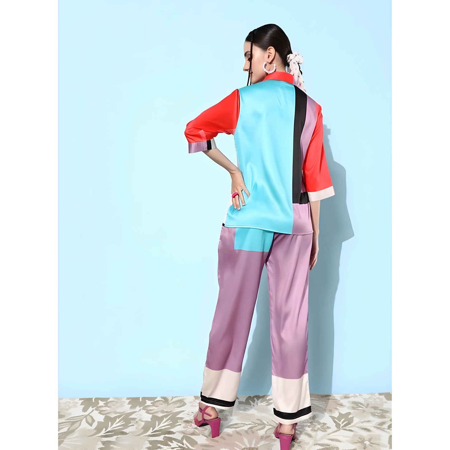 Dahlia Colour Block Co-Ord Set