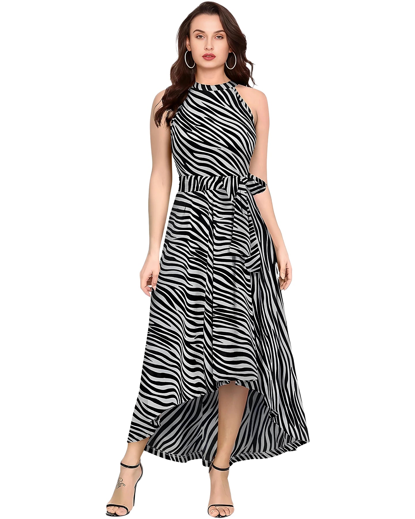 Iliana Zebra Printed Dress