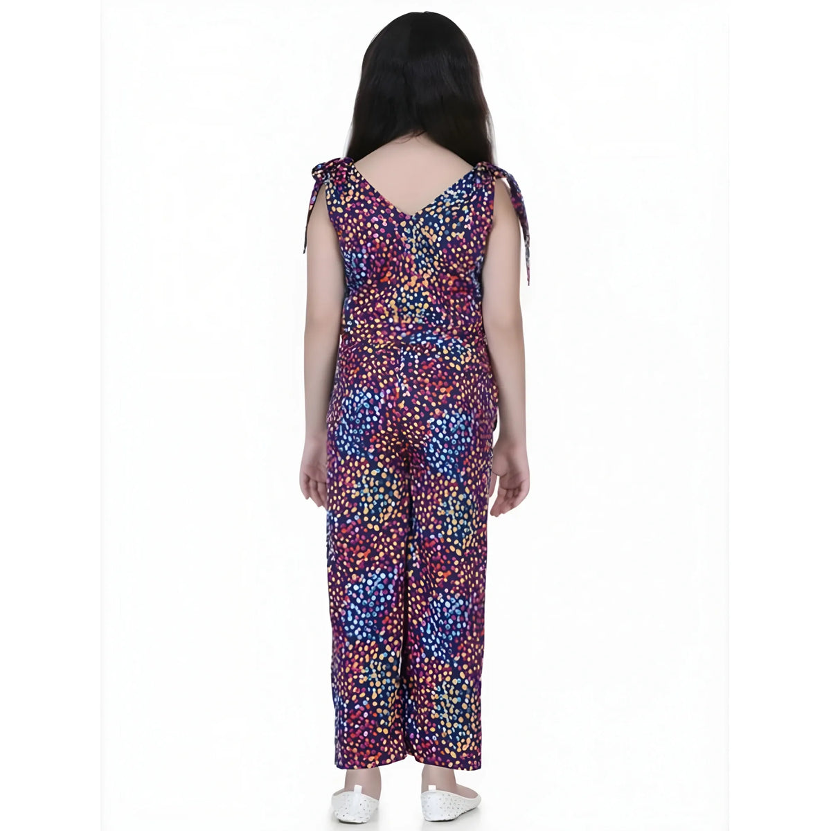 Girl's Polyester Crepe Floral Short Sleeve Set (multicolor) | Kids Signature Collection