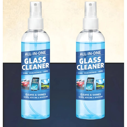 Pack of 2 All-in-One Glass Cleaner Spray Bottles 100 ML