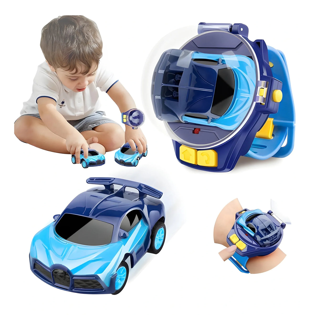 Sapphire Essential Plastic Mini RC Car Watch Toy