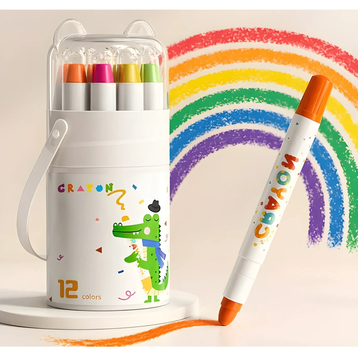 Prism Essential Wax 12 pieces Crayons Colour Set