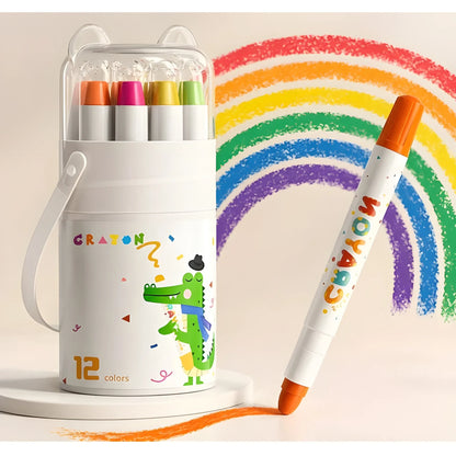 Prism Essential Wax 12 pieces Crayons Colour Set