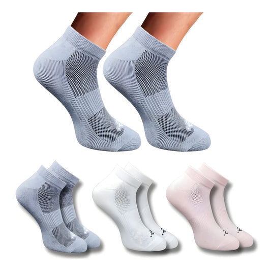 3_Pair Set Unisex Casual Cotton Printed Low Cut Socks (Multicolor)
