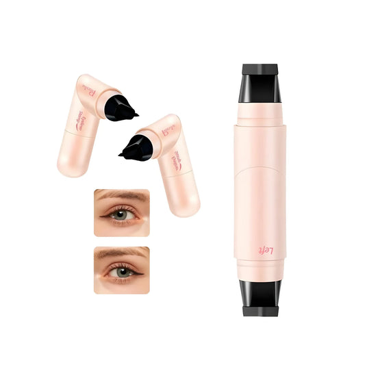 Plastic Winged Eyeliner Stamp (Pink-Black)