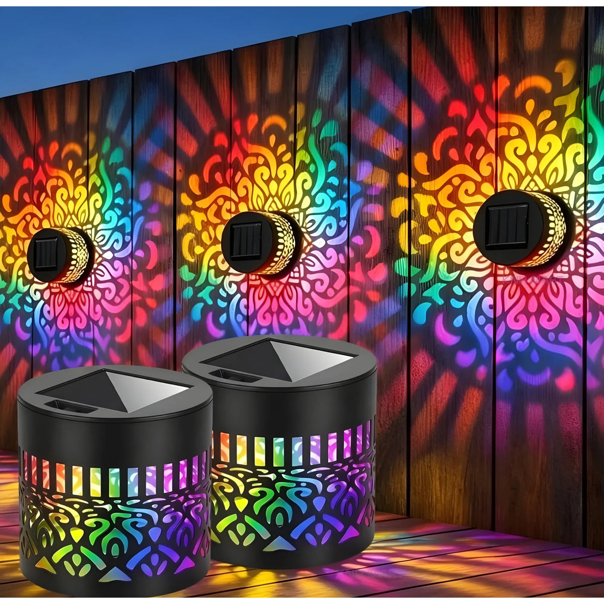 Prism The U Metal Solar Mandala Lights
