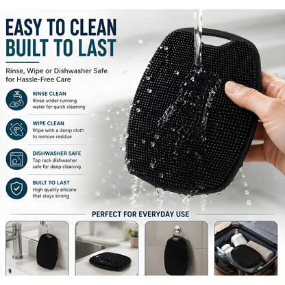 Onyx Essential Silicone Body Scrubber Bath Brush