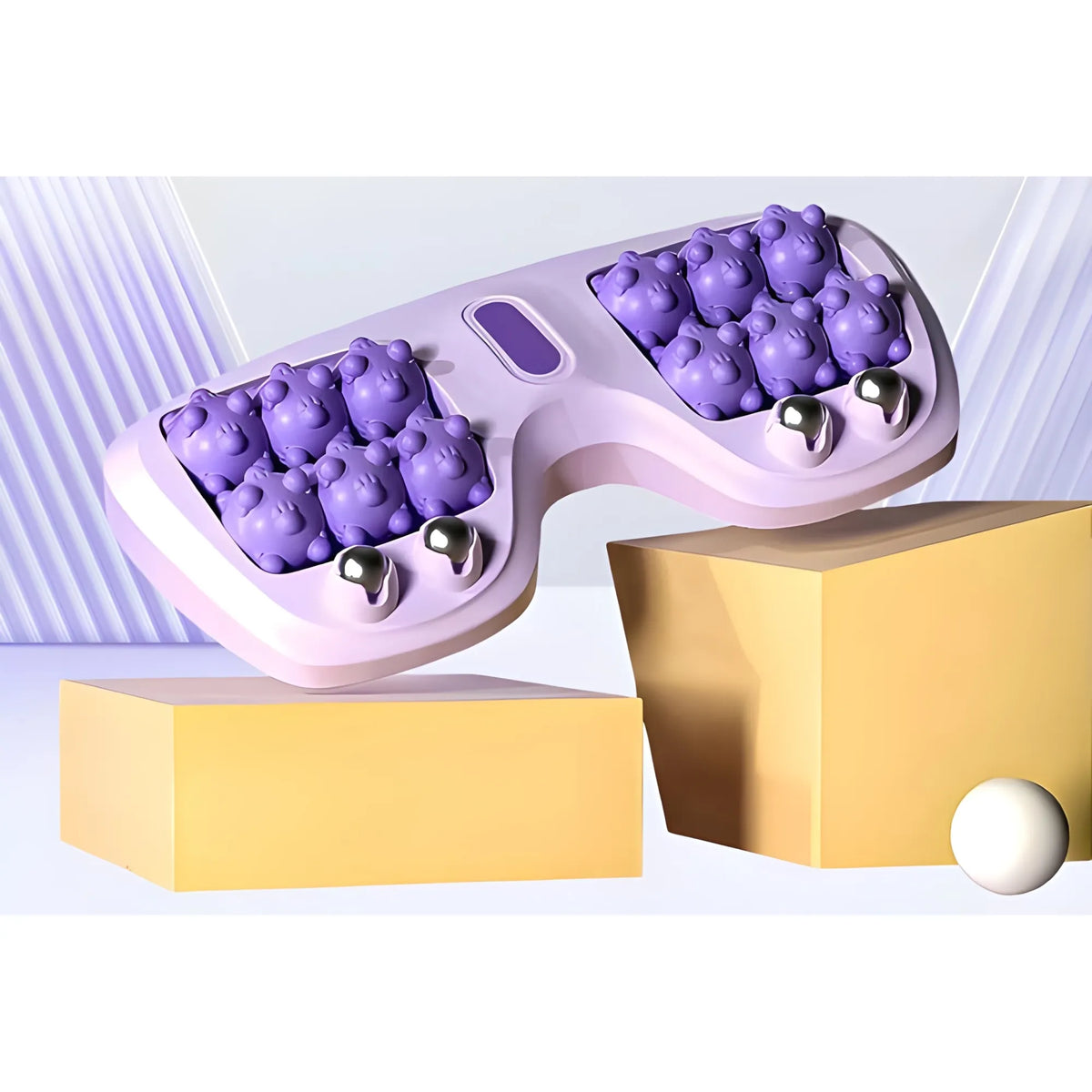 Amethyst Essential Portable Double Foot Massage Roller