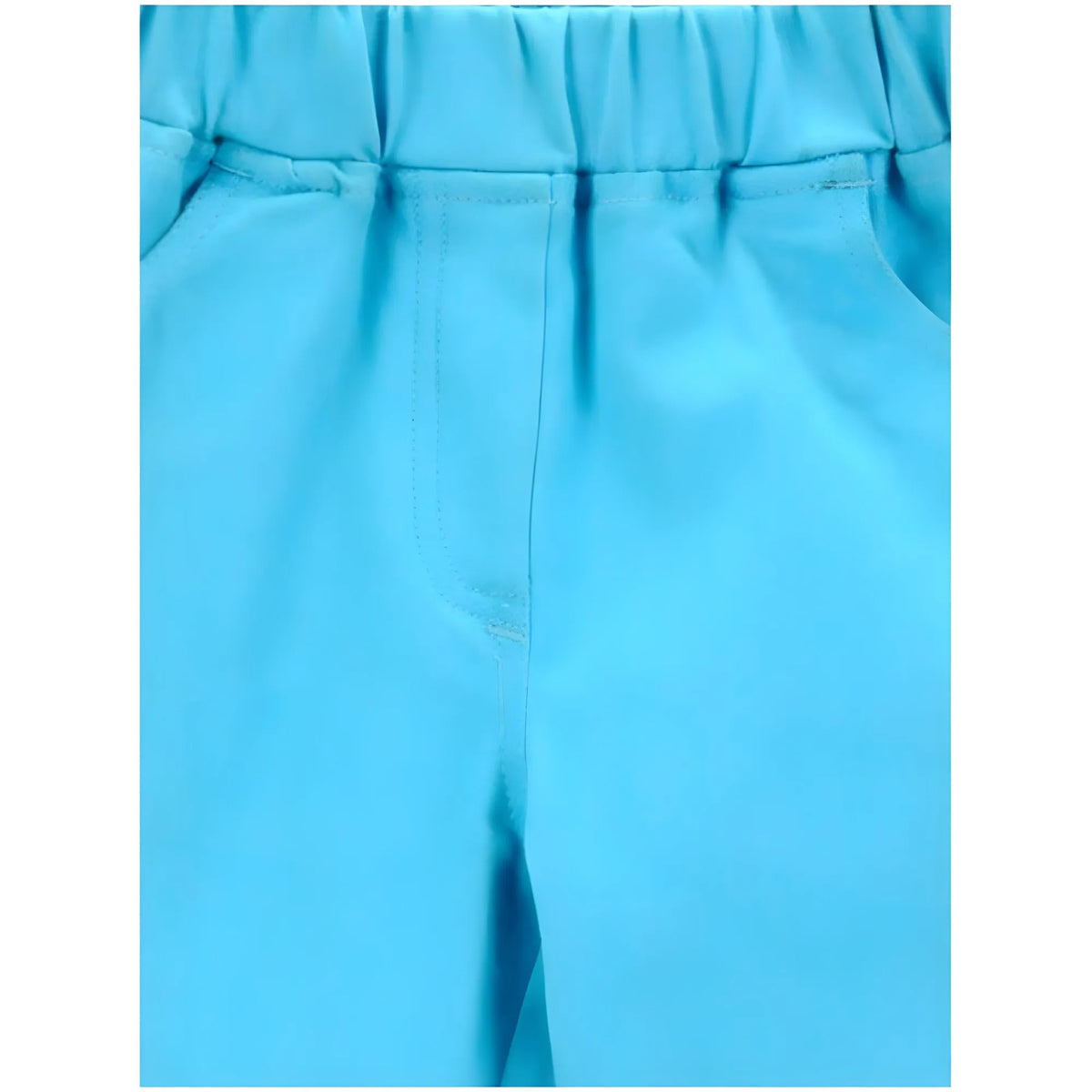 Girl's Denim Solid Elasticated Jeggings cum Jeans (Blue)