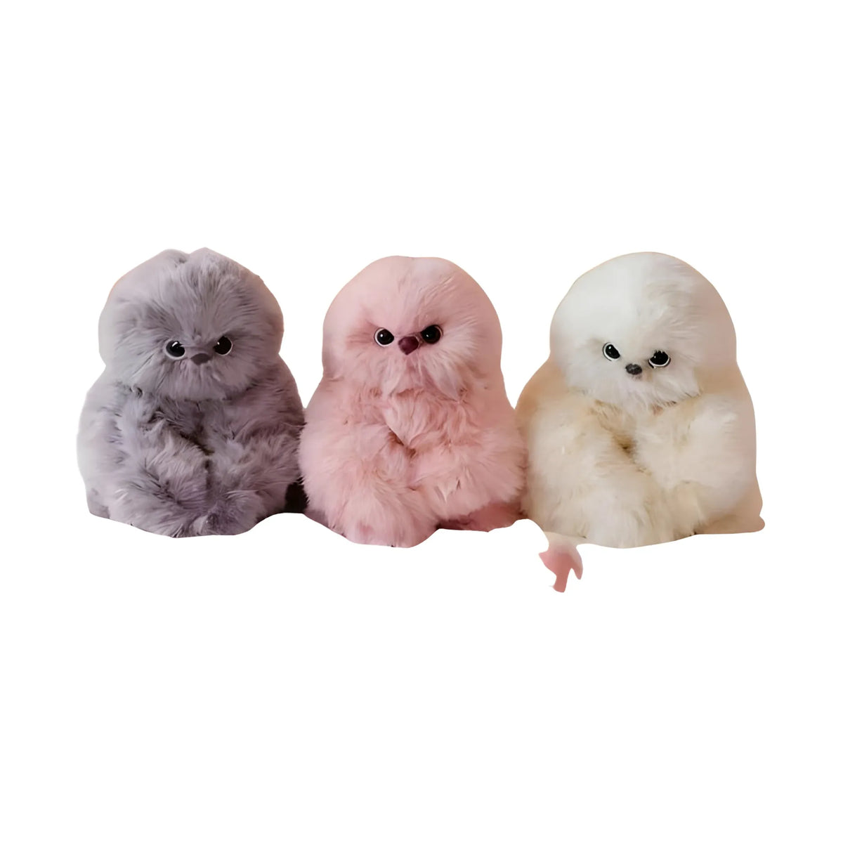 Prism Essential Faux Fur-Plush Head Shaking Owl Toy