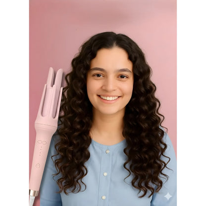 Rose Essential Plastic-Stainless Steel Automatic Hair Curler