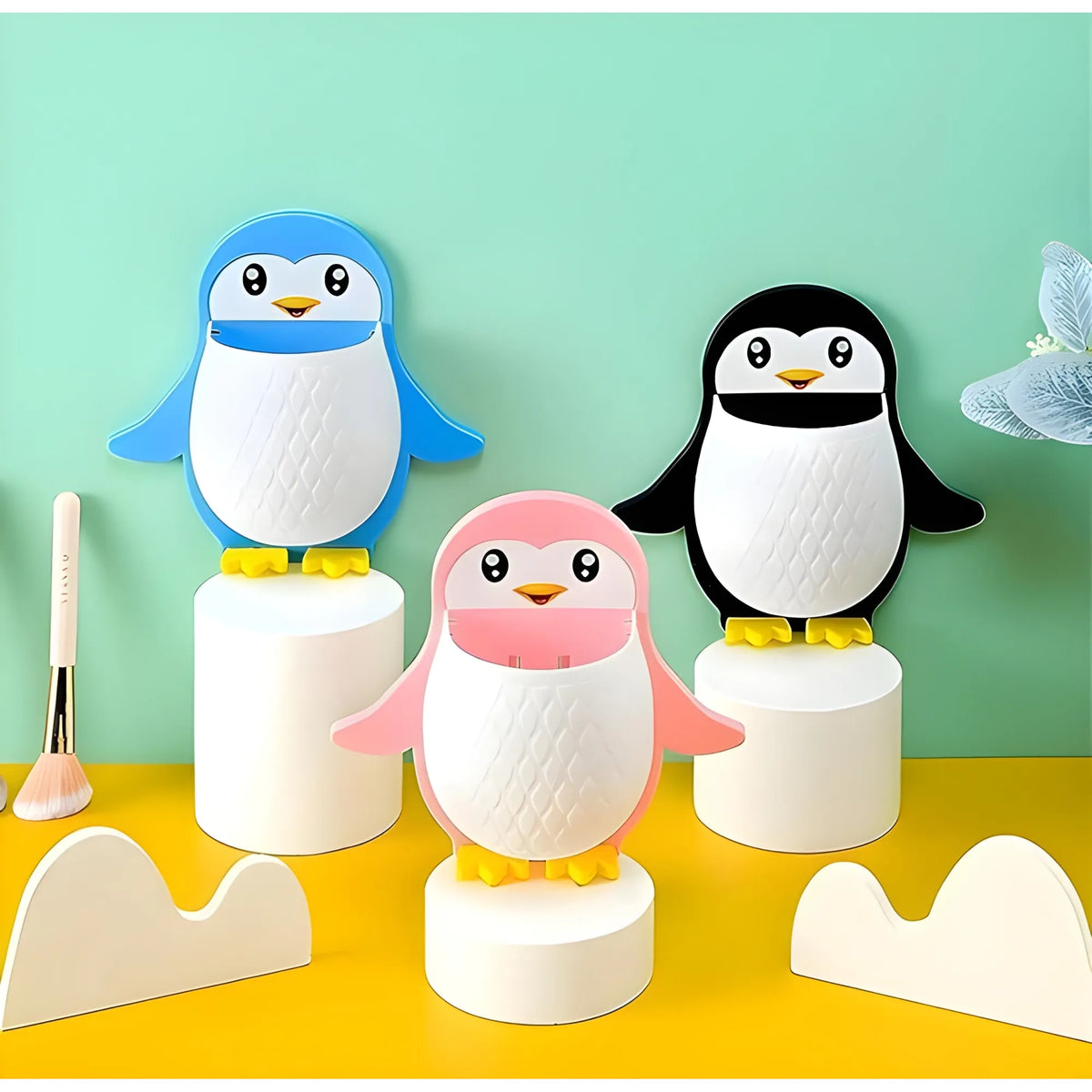 Prism Essential Wall Mounted Penguin Design Toothpaste Holder
