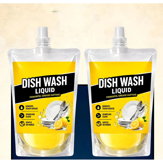 Pack of 2 Kitchen Cleaning Dishwash Liquid Pouches 100 ML