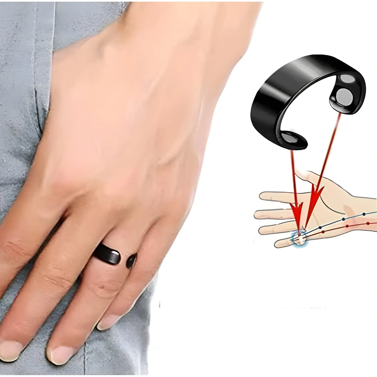 Onyx Essential Pack of 2 Beauty Therapy Blood Sugar Control Ring