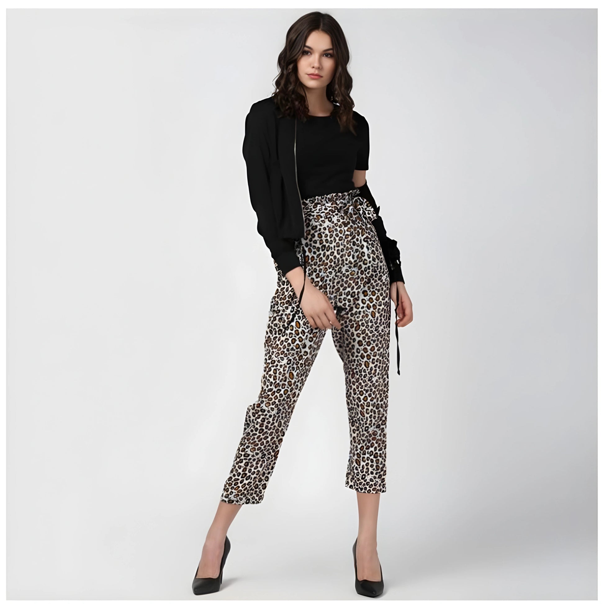 Vela Animal Print Trousers