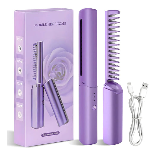 Rechargeable Mini Hair Straightener (Multicolor)