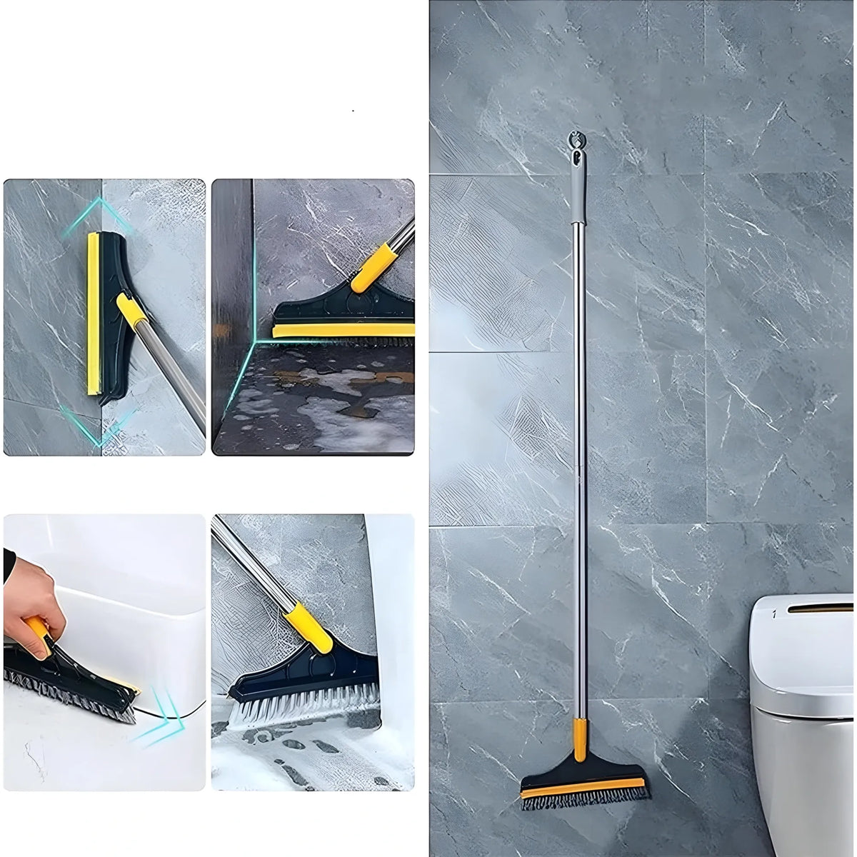 Prism Essential 2 in 1 Scrape Floor Scrubbing Brush