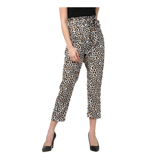Vela Animal Print Trousers