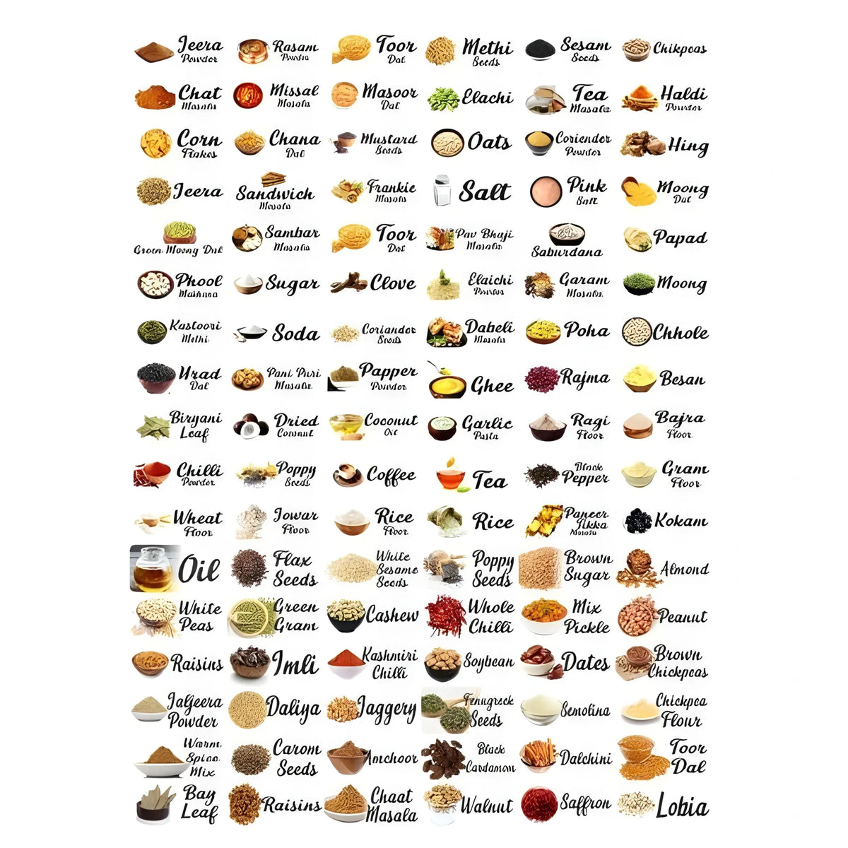 Prism Essential Pack of 2 Kitchen Masala Sticker