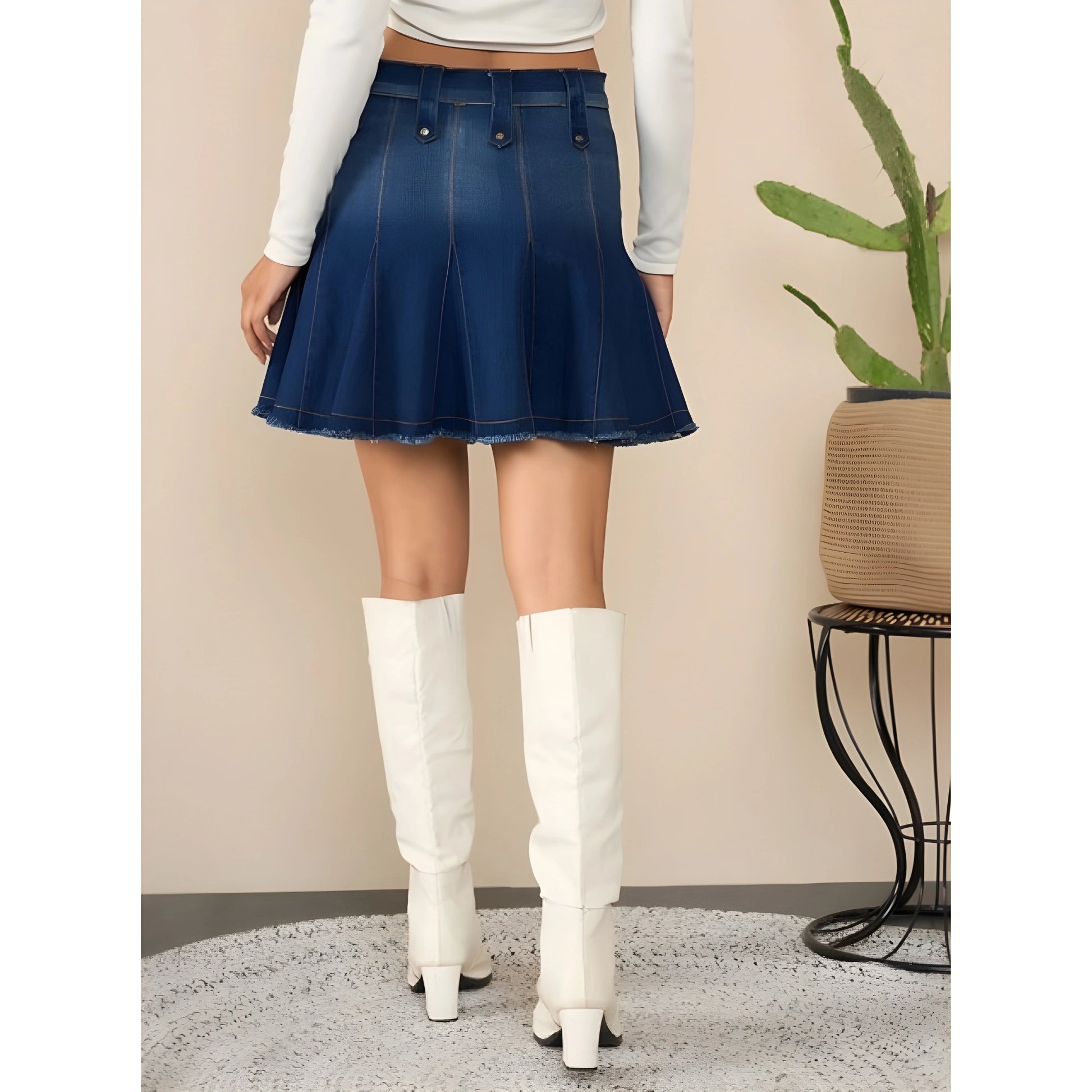 Iris Washed Skirt