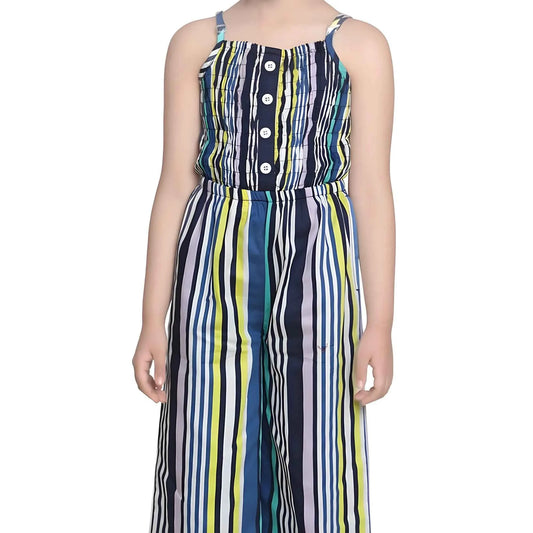 Azure Lina Striped Sleeveless Jumpsuit