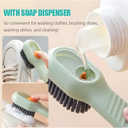 Prism Essential Pack of 2 Soap Dispensing Cleaning Brush