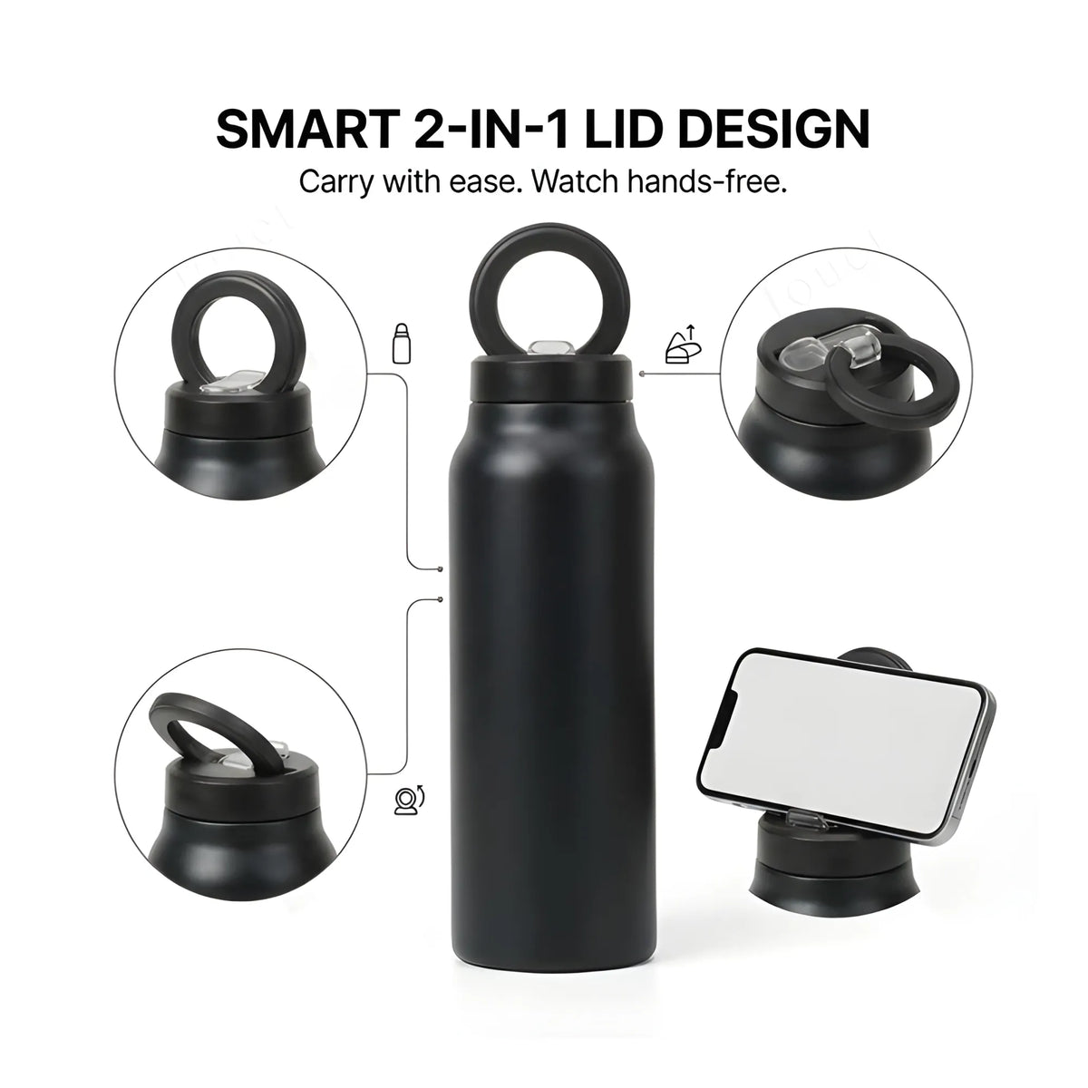 Onyx Essential Stainless Steel Magsafe Water Bottle