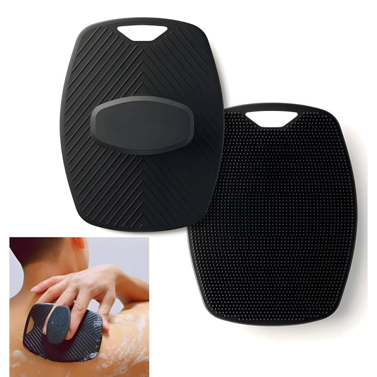 Silicone Body Scrubber Bath Brush (Black)