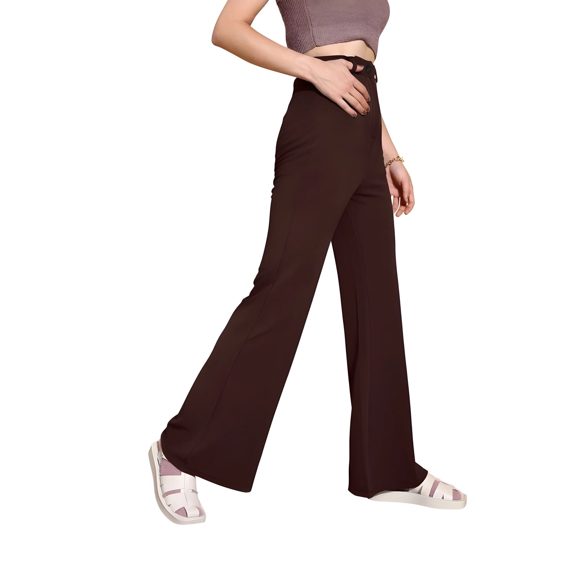 Liora Cow Pattern Trousers